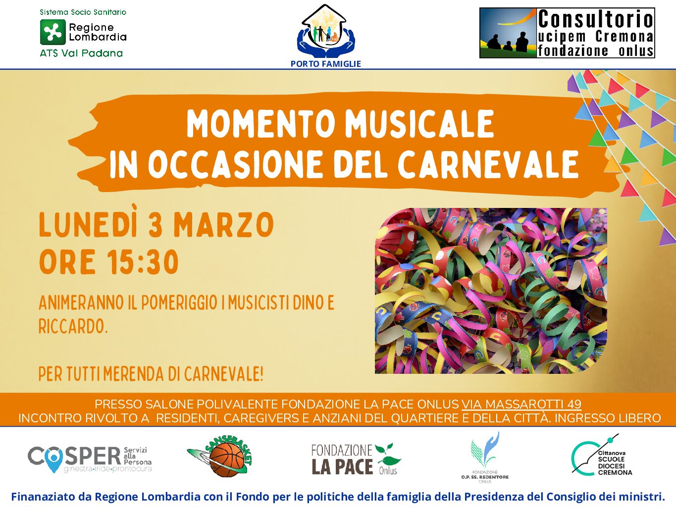 CARNEVALE A “LA PACE”